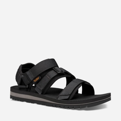 Pánské Turistické Sandály Teva Cross Strap Trail Černé - CZ756647